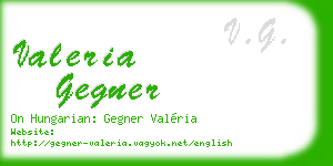 valeria gegner business card